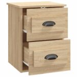 Tables de chevet murales 2 pcs chêne sonoma 41,5x36x53 cm – Image 6