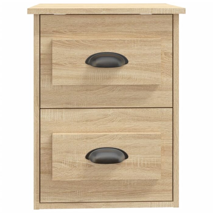 Tables de chevet murales 2 pcs chêne sonoma 41,5x36x53 cm – Image 7