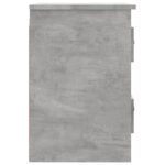 Tables de chevet murales 2 pcs gris béton 41,5x36x53 cm – Image 8