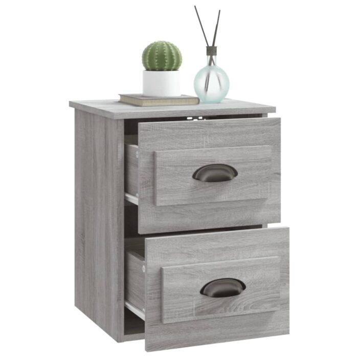 Table de chevet murale sonoma gris 41,5x36x53 cm – Image 3