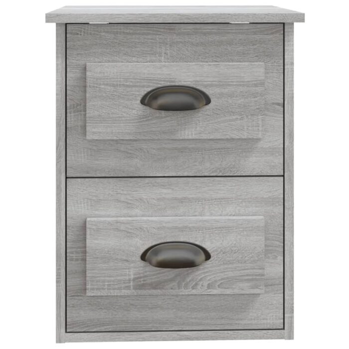 Table de chevet murale sonoma gris 41,5x36x53 cm – Image 5
