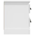 Meuble TV blanc 100x35,5x45 cm bois d'ingénierie – Image 5