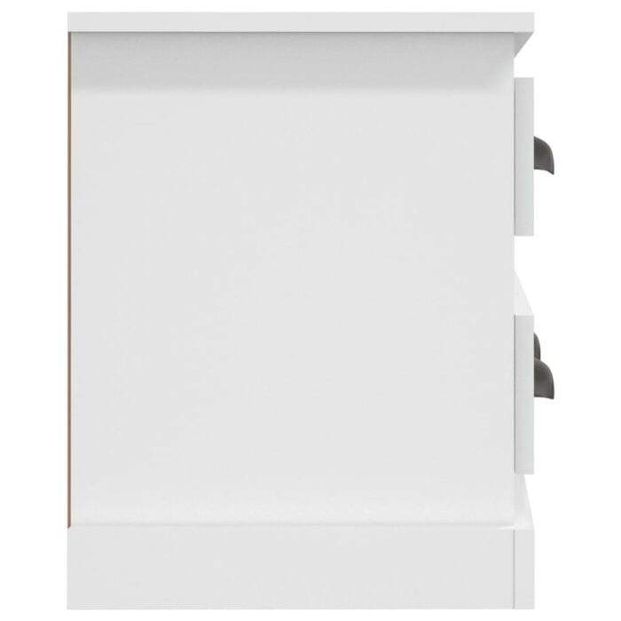 Meuble TV blanc 100x35,5x45 cm bois d'ingénierie – Image 5