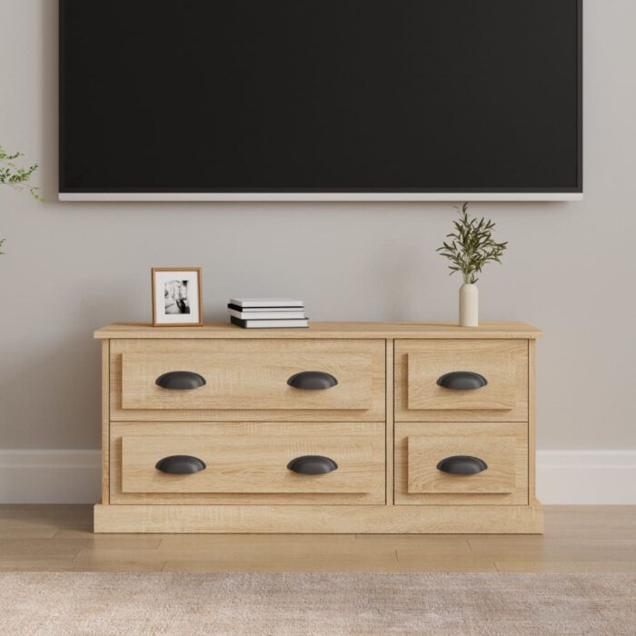 VXL8720845793418_m_en_hd_1.jpg Meuble TV chêne sonoma 100x35,5x45 cm bois d'ingénierie – Image 1