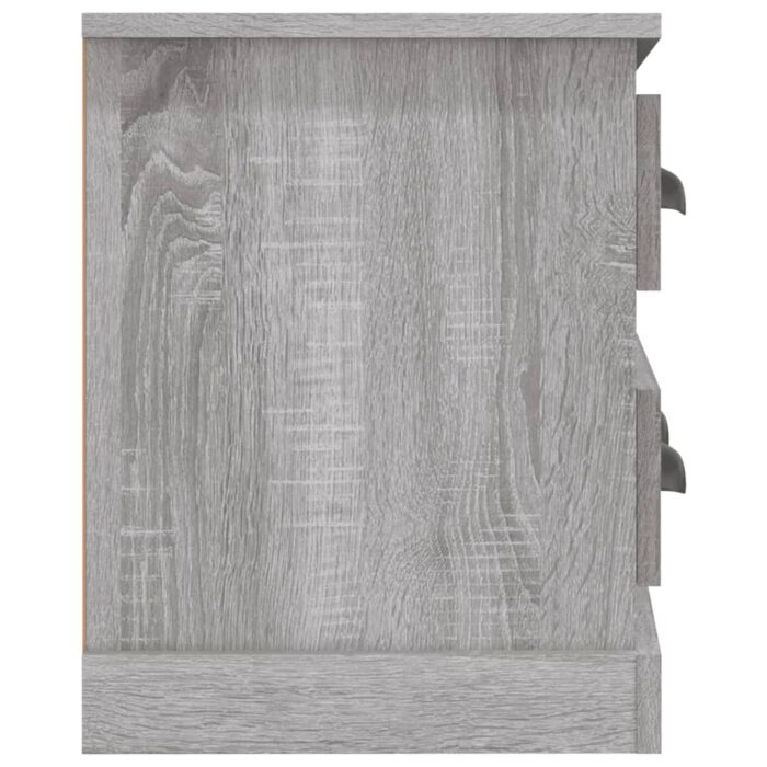 Meuble TV sonoma gris 100x35,5x45 cm bois d'ingénierie – Image 5