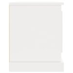 Meuble TV blanc 100x35,5x45 cm bois d'ingénierie – Image 5