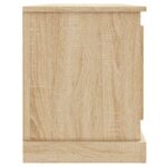 Meuble TV chêne sonoma 100x35,5x45 cm bois d'ingénierie – Image 5