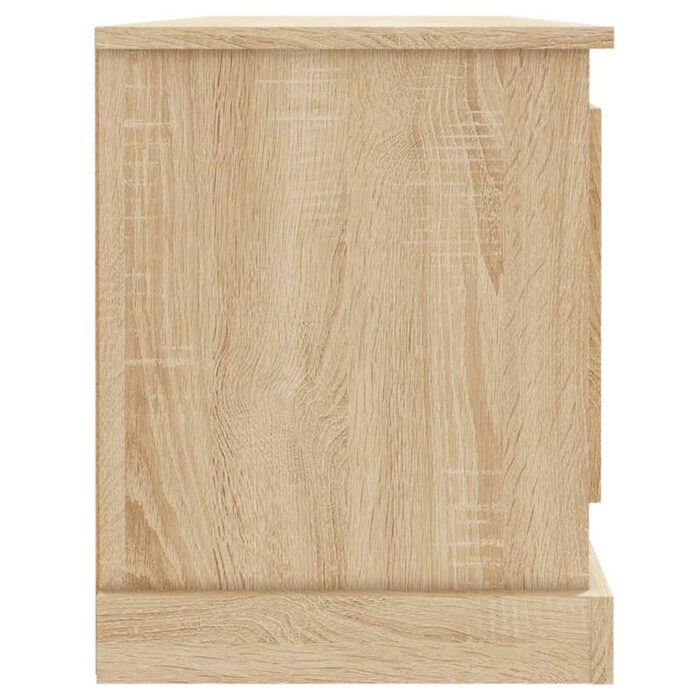 Meuble TV chêne sonoma 100x35,5x45 cm bois d'ingénierie – Image 5