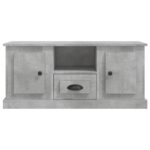 Meuble TV gris béton 100x35,5x45 cm bois d'ingénierie – Image 4