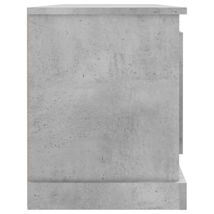 Meuble TV gris béton 100x35,5x45 cm bois d'ingénierie – Image 5