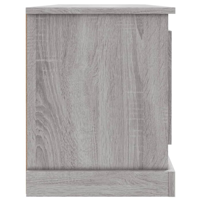 Meuble TV sonoma gris 100x35,5x45 cm bois d'ingénierie – Image 5