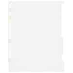 Meuble TV blanc 93x35,5x45 cm bois d'ingénierie – Image 5