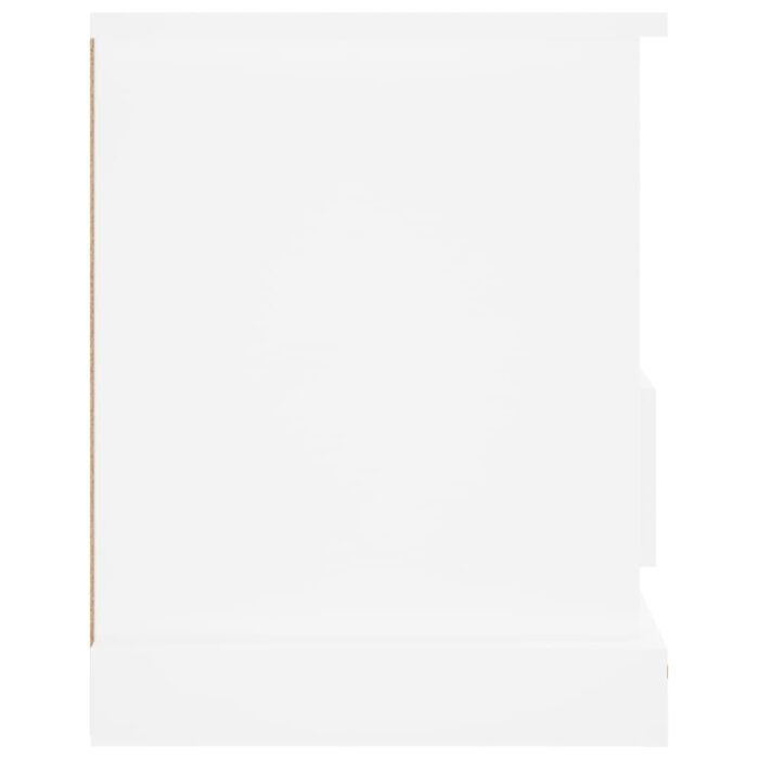 Meuble TV blanc 93x35,5x45 cm bois d'ingénierie – Image 5