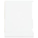 Meuble TV blanc brillant 93x35,5x45 cm bois d'ingénierie – Image 5