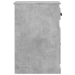 Armoire latérale avec tiroir gris béton 40x50x75 cm – Image 5