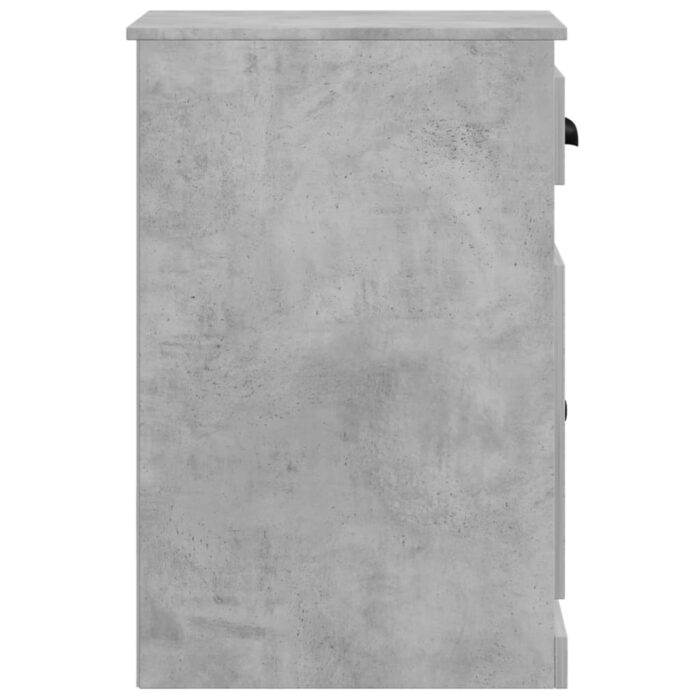 Armoire latérale avec tiroir gris béton 40x50x75 cm – Image 5