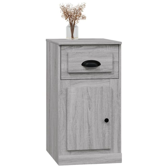 Armoire latérale avec tiroir sonoma gris 40x50x75 cm – Image 2