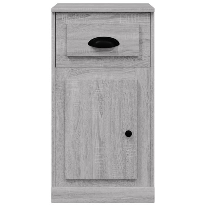 Armoire latérale avec tiroir sonoma gris 40x50x75 cm – Image 4