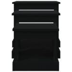 Tables basses 3 pcs noir bois d'ingénierie – Image 4