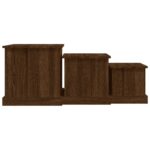 Tables basses 3 pcs chêne marron bois d'ingénierie – Image 5