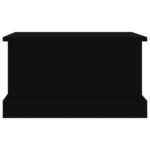 Boîte de rangement noir 50x30x28 cm bois d'ingénierie – Image 4