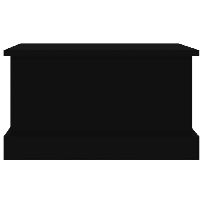 Boîte de rangement noir 50x30x28 cm bois d'ingénierie – Image 4