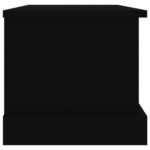 Boîte de rangement noir 50x30x28 cm bois d'ingénierie – Image 5
