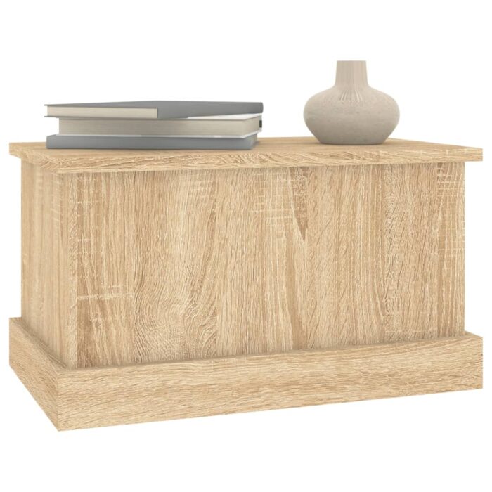 Boîte de rangement chêne sonoma 50x30x28 cm bois d'ingénierie – Image 2