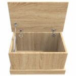 Boîte de rangement chêne sonoma 50x30x28 cm bois d'ingénierie – Image 6