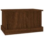 Boîte de rangement chêne marron 50x30x28 cm bois d'ingénierie – Image 3