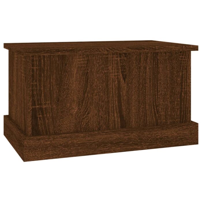 Boîte de rangement chêne marron 50x30x28 cm bois d'ingénierie – Image 3