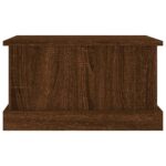 Boîte de rangement chêne marron 50x30x28 cm bois d'ingénierie – Image 4