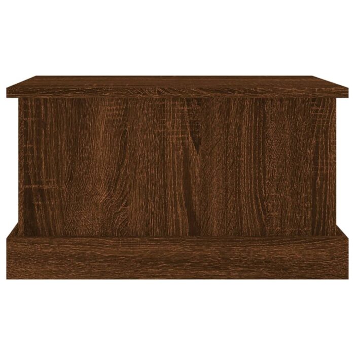 Boîte de rangement chêne marron 50x30x28 cm bois d'ingénierie – Image 4
