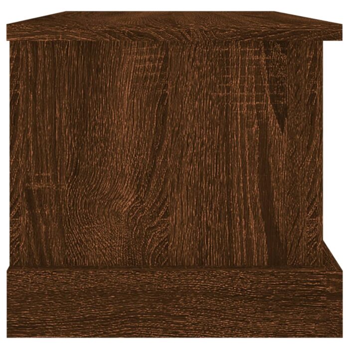 Boîte de rangement chêne marron 50x30x28 cm bois d'ingénierie – Image 5
