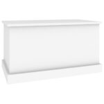 Boîte de rangement blanc 70x40x38 cm bois d'ingénierie – Image 3