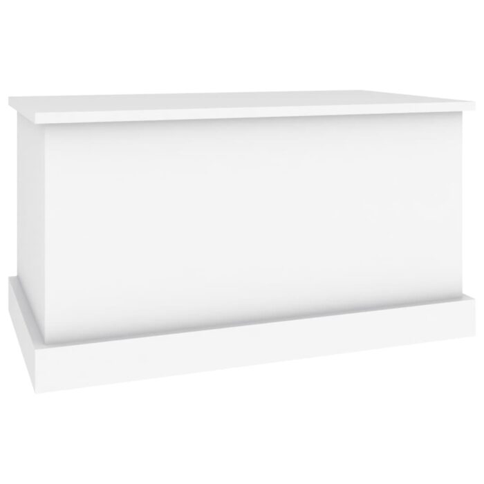 Boîte de rangement blanc 70x40x38 cm bois d'ingénierie – Image 3