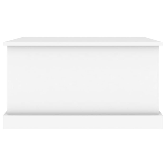 Boîte de rangement blanc 70x40x38 cm bois d'ingénierie – Image 4