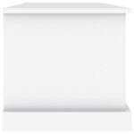 Boîte de rangement blanc 70x40x38 cm bois d'ingénierie – Image 5