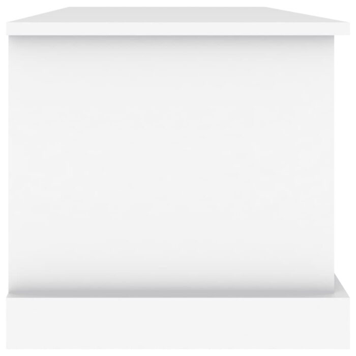 Boîte de rangement blanc 70x40x38 cm bois d'ingénierie – Image 5