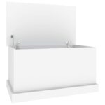 Boîte de rangement blanc 70x40x38 cm bois d'ingénierie – Image 6