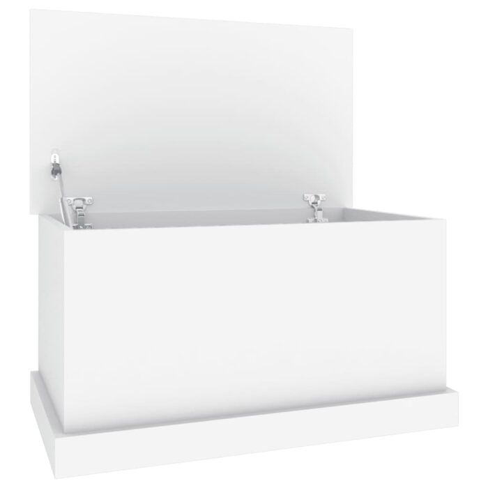 Boîte de rangement blanc 70x40x38 cm bois d'ingénierie – Image 6