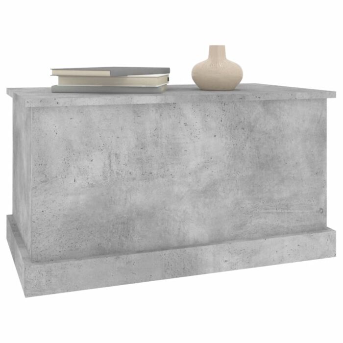 Boîte de rangement gris béton 70x40x38 cm bois d'ingénierie – Image 2