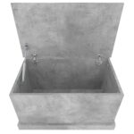 Boîte de rangement gris béton 70x40x38 cm bois d'ingénierie – Image 6