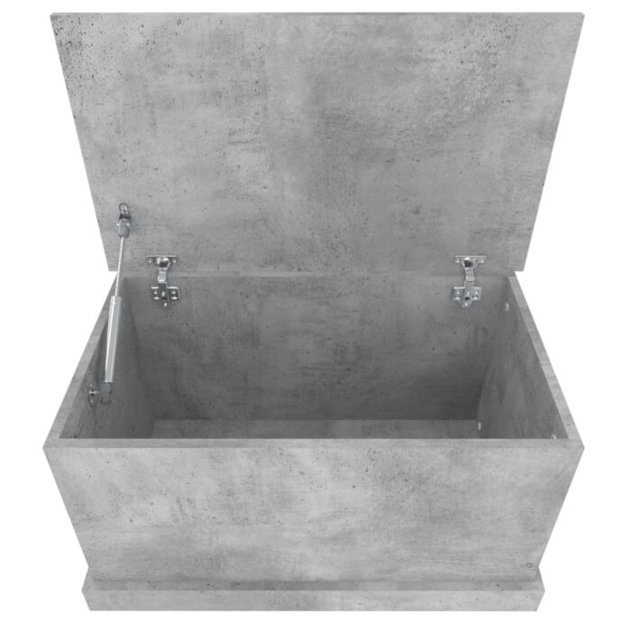 Boîte de rangement gris béton 70x40x38 cm bois d'ingénierie – Image 6