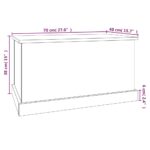 Boîte de rangement sonoma gris 70x40x38 cm bois d'ingénierie – Image 8