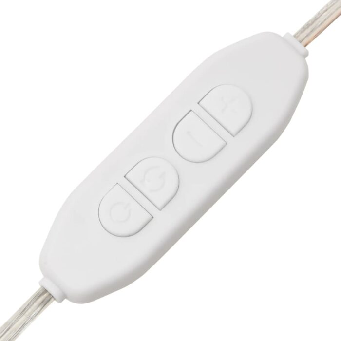 Coiffeuse avec LED sonoma gris 90x50x132,5 cm bois d'ingénierie – Image 10