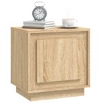 Table de chevet chêne sonoma 44x35x45 cm bois d'ingénierie – Image 2