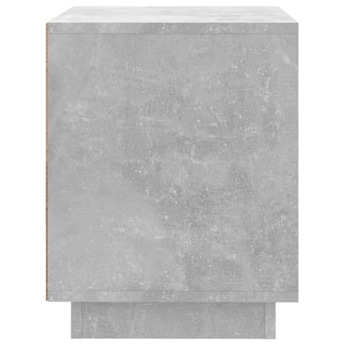 Table de chevet gris béton 44x35x45 cm bois d'ingénierie – Image 6