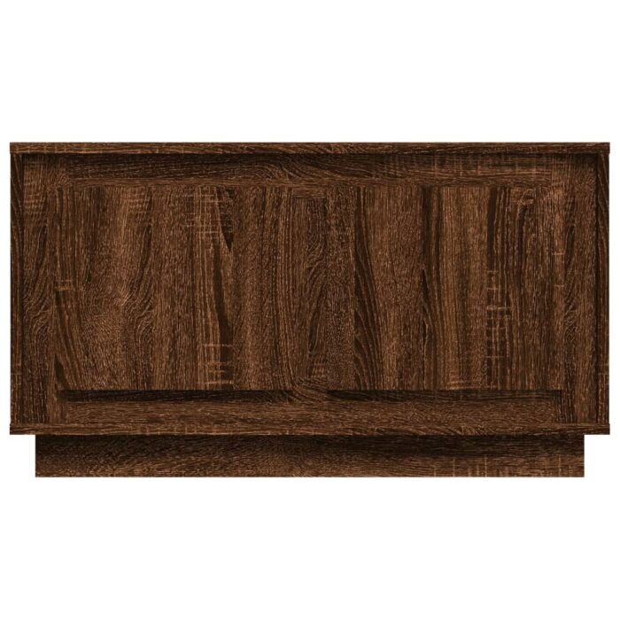 Meuble TV chêne marron 80x35x45 cm bois d'ingénierie – Image 4