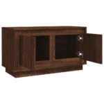 Meuble TV chêne marron 80x35x45 cm bois d'ingénierie – Image 5